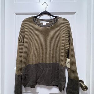 Max Studio Two-Tone Brown Sweater